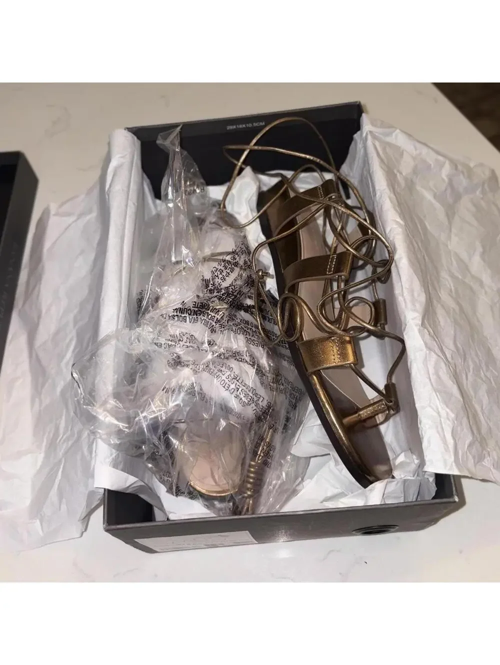 -Banana Republic- Demi Wedge Gladiator Sandal, Size 8 - Picture 2 of 4